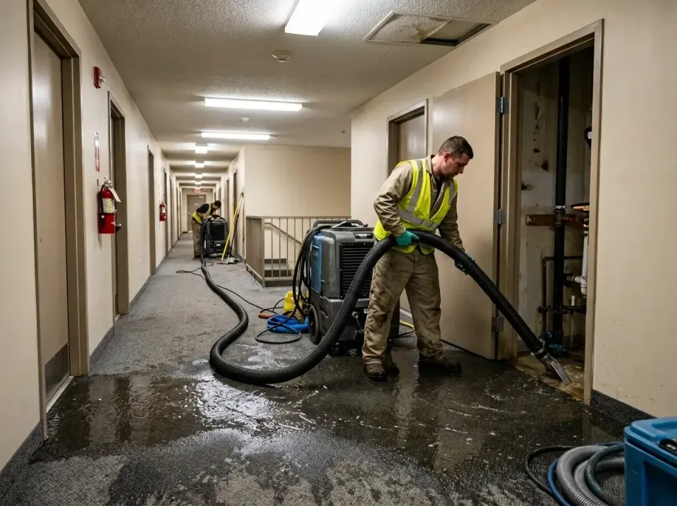 multi-unit-apartment-hallway-f-005 — frequently asked questions, Emergency Burst Pipe Water Extraction & Removal in Sage, CA